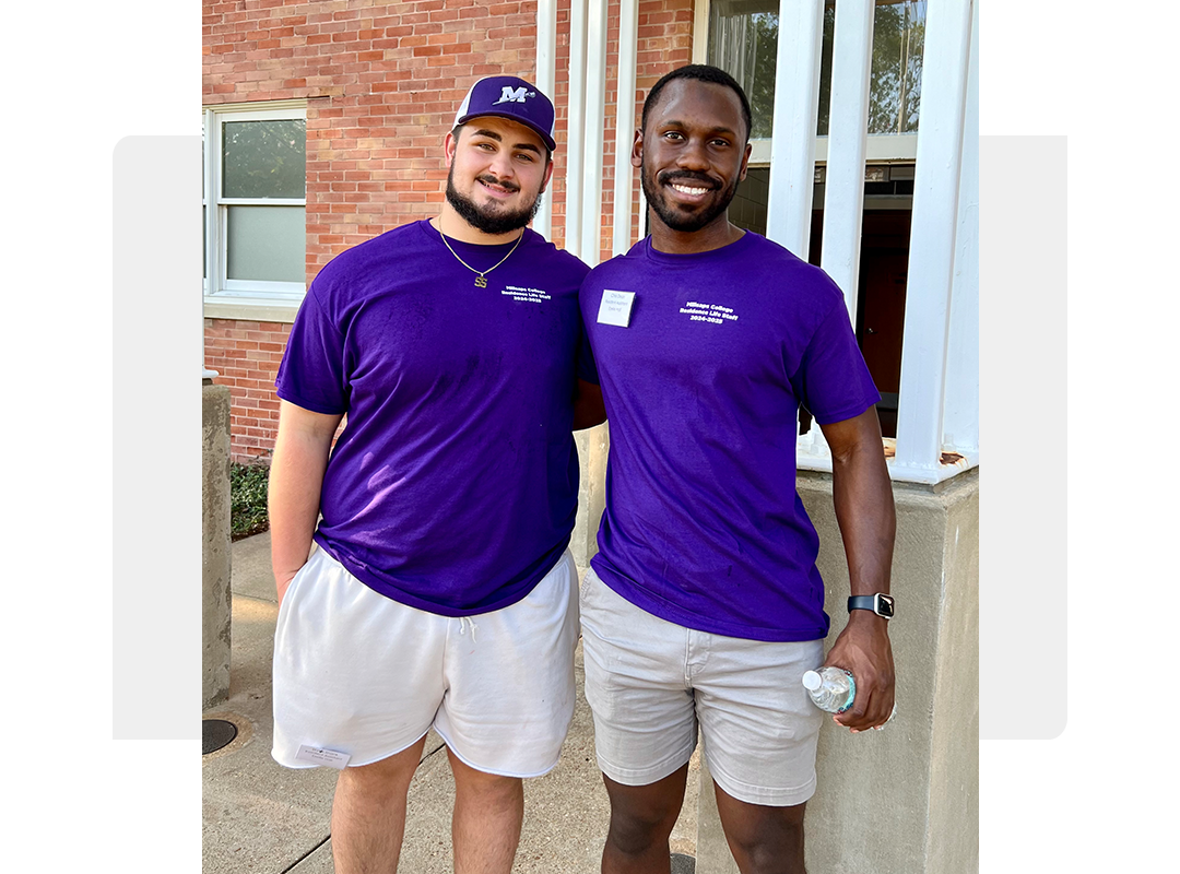 Two Millsaps Residence Life staff members