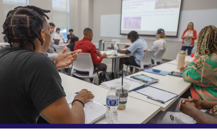 students learning in a classroom